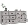 Aparadores 2 piezas madera contrachapada gris Sonoma de vidaXL, Aparadores - Ref: Foro24-3185285, Precio: 236,60 €, Descuento: %