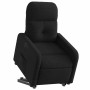 Sillón eléctrico reclinable elevable de tela negro