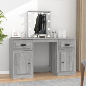 Sonoma gray LED dressing table 130x50x132.5 cm by vidaXL, Bedroom Dressers - Ref: Foro24-3185349, Price: 167,26 €, Discount: %