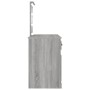 Sonoma gray LED dressing table 130x50x132.5 cm by vidaXL, Bedroom Dressers - Ref: Foro24-3185349, Price: 169,61 €, Discount: %