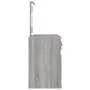 Sonoma gray LED dressing table 130x50x132.5 cm by vidaXL, Bedroom Dressers - Ref: Foro24-3185349, Price: 167,26 €, Discount: %