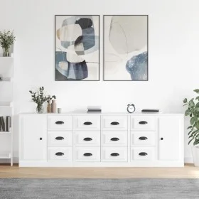 Sideboards 3 pieces white plywood by vidaXL, Sideboards - Ref: Foro24-3185287, Price: 305,83 €, Discount: %