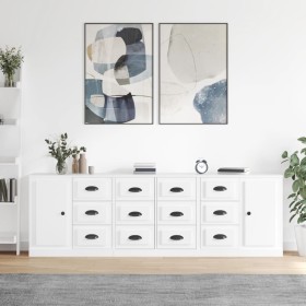 Sideboards 3 Stück weißes Sperrholz von vidaXL, Sideboards - Ref: Foro24-3185287, Preis: 305,78 €, Rabatt: %