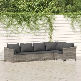 5-piece garden furniture set with gray synthetic rattan cushions by vidaXL, Garden sets - Ref: Foro24-3187274, Price: 387,44 ...
