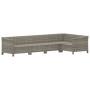 5-teiliges Gartenmöbel-Set und Kissen synthetisches Rattangrau von vidaXL, Gartensets - Ref: Foro24-3187274, Preis: 371,92 €,...