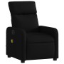 Sillón reclinable de masaje de tela negra