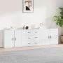 Sideboards 3 Stück weißes Sperrholz von vidaXL, Sideboards - Ref: Foro24-3185399, Preis: 259,57 €, Rabatt: %