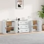 Sideboards 3 Stück weißes Sperrholz von vidaXL, Sideboards - Ref: Foro24-3185399, Preis: 259,57 €, Rabatt: %