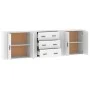 Sideboards 3 Stück weißes Sperrholz von vidaXL, Sideboards - Ref: Foro24-3185399, Preis: 259,57 €, Rabatt: %