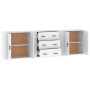 Sideboards 3 Stück weißes Sperrholz von vidaXL, Sideboards - Ref: Foro24-3185399, Preis: 263,93 €, Rabatt: %