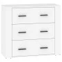 Aparadores 3 piezas madera contrachapada blanco de vidaXL, Aparadores - Ref: Foro24-3185399, Precio: 259,50 €, Descuento: %