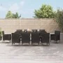 11-piece garden dining set with black synthetic rattan cushions by vidaXL, Garden sets - Ref: Foro24-3187331, Price: 910,96 €...
