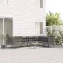 Garden furniture set 9 pieces and gray synthetic rattan cushions by vidaXL, Garden sets - Ref: Foro24-3187480, Price: 502,66 ...