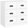 Aparadores 2 piezas madera contrachapada blanco de vidaXL, Aparadores - Ref: Foro24-3185279, Precio: 218,18 €, Descuento: %