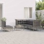 Garden furniture set 8 pieces and gray synthetic rattan cushions by vidaXL, Garden sets - Ref: Foro24-3187539, Price: 443,39 ...