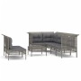 Garden furniture set 8 pieces and gray synthetic rattan cushions by vidaXL, Garden sets - Ref: Foro24-3187539, Price: 443,39 ...
