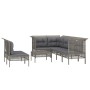 Garden furniture set 8 pieces and gray synthetic rattan cushions by vidaXL, Garden sets - Ref: Foro24-3187539, Price: 443,39 ...