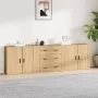 Sideboards 3 Stück Sonoma-Eichensperrholz von vidaXL, Sideboards - Ref: Foro24-3185402, Preis: 263,90 €, Rabatt: %