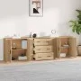 Sideboards 3 Stück Sonoma-Eichensperrholz von vidaXL, Sideboards - Ref: Foro24-3185402, Preis: 263,90 €, Rabatt: %