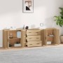 Sideboards 3 Stück Sonoma-Eichensperrholz von vidaXL, Sideboards - Ref: Foro24-3185402, Preis: 244,11 €, Rabatt: %