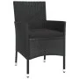 7-piece garden dining set and black synthetic rattan cushions by vidaXL, Garden sets - Ref: Foro24-3187328, Price: 531,14 €, ...