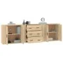 Sideboards 3 Stück Sonoma-Eichensperrholz von vidaXL, Sideboards - Ref: Foro24-3185402, Preis: 263,90 €, Rabatt: %