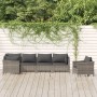 6-teiliges Gartenmöbel-Set und graue synthetische Rattankissen von vidaXL, Gartensets - Ref: Foro24-3187282, Preis: 484,75 €,...
