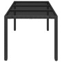 Gartentisch Glasoberfläche PE Rattan schwarz 150x90x75 cm von vidaXL, Gartentische - Ref: Foro24-319899, Preis: 178,29 €, Rab...