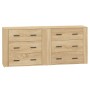 Sideboards 2 Stück Sonoma-Eichensperrholz von vidaXL, Sideboards - Ref: Foro24-3185410, Preis: 189,76 €, Rabatt: %