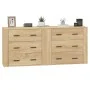 Sideboards 2 Stück Sonoma-Eichensperrholz von vidaXL, Sideboards - Ref: Foro24-3185410, Preis: 196,19 €, Rabatt: %