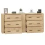 Sideboards 2 Stück Sonoma-Eichensperrholz von vidaXL, Sideboards - Ref: Foro24-3185410, Preis: 196,19 €, Rabatt: %