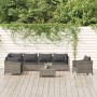 8-teiliges Gartenmöbel-Set und graue synthetische Rattankissen von vidaXL, Gartensets - Ref: Foro24-3187287, Preis: 702,82 €,...