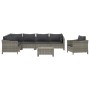 8-teiliges Gartenmöbel-Set und graue synthetische Rattankissen von vidaXL, Gartensets - Ref: Foro24-3187287, Preis: 702,82 €,...