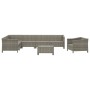 8-teiliges Gartenmöbel-Set und graue synthetische Rattankissen von vidaXL, Gartensets - Ref: Foro24-3187287, Preis: 702,82 €,...