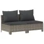 8-piece garden furniture set and gray synthetic rattan cushions by vidaXL, Garden sets - Ref: Foro24-3187287, Price: 673,26 €...