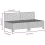 8-piece garden furniture set and gray synthetic rattan cushions by vidaXL, Garden sets - Ref: Foro24-3187287, Price: 673,26 €...