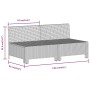 8-teiliges Gartenmöbel-Set und graue synthetische Rattankissen von vidaXL, Gartensets - Ref: Foro24-3187287, Preis: 702,82 €,...