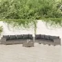 9-teiliges Gartenmöbel-Set und graue synthetische Rattankissen von vidaXL, Gartensets - Ref: Foro24-3187268, Preis: 649,53 €,...