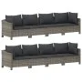 9-teiliges Gartenmöbel-Set und graue synthetische Rattankissen von vidaXL, Gartensets - Ref: Foro24-3187268, Preis: 649,53 €,...