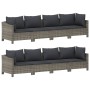 9-teiliges Gartenmöbel-Set und graue synthetische Rattankissen von vidaXL, Gartensets - Ref: Foro24-3187268, Preis: 678,71 €,...