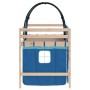 Cama alta para niños con túnel madera pino azul 90x190 cm