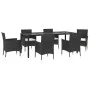 7-piece garden dining set and black synthetic rattan cushions by vidaXL, Garden sets - Ref: Foro24-3187320, Price: 479,67 €, ...