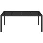 Gartentisch Glasoberfläche PE Rattan schwarz 190x90x75 cm von vidaXL, Gartentische - Ref: Foro24-319903, Preis: 175,00 €, Rab...