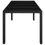 Gartentisch Glasoberfläche PE Rattan schwarz 190x90x75 cm von vidaXL, Gartentische - Ref: Foro24-319903, Preis: 175,00 €, Rab...