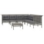8-teiliges Gartenmöbel-Set und graue synthetische Rattankissen von vidaXL, Gartensets - Ref: Foro24-3187520, Preis: 443,39 €,...