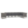 10-teiliges Gartenmöbel-Set und graue synthetische Rattankissen von vidaXL, Gartensets - Ref: Foro24-3187535, Preis: 654,45 €...