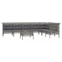 Garden furniture set 8 pieces and gray synthetic rattan cushions by vidaXL, Garden sets - Ref: Foro24-3187518, Price: 432,16 ...