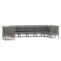 Garden furniture set 9 pieces and gray synthetic rattan cushions by vidaXL, Garden sets - Ref: Foro24-3187547, Price: 564,68 ...