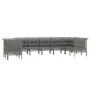 Garden furniture set 9 pieces and gray synthetic rattan cushions by vidaXL, Garden sets - Ref: Foro24-3187547, Price: 564,68 ...