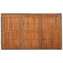 Mesa de jardín superficie de madera ratán PE gris 150x90x75 cm de vidaXL, Mesas de jardín - Ref: Foro24-319902, Precio: 161,8...